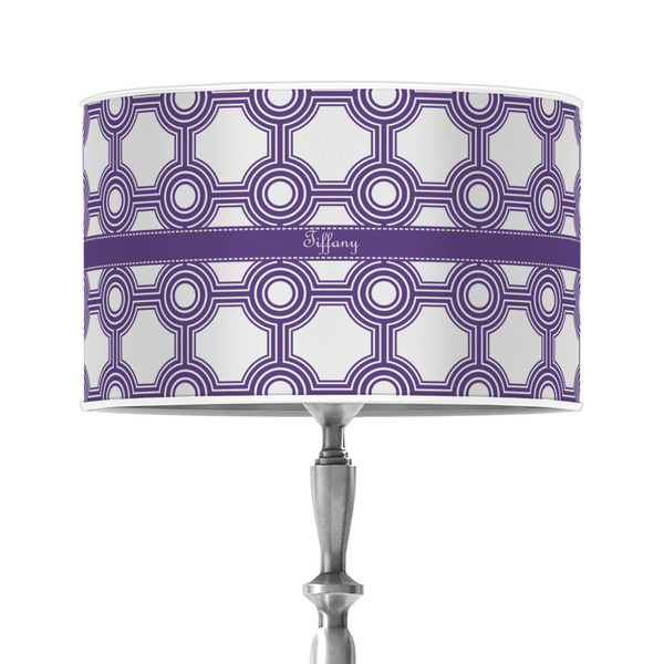 Custom Connected Circles 12" Drum Lamp Shade - Poly-film (Personalized)