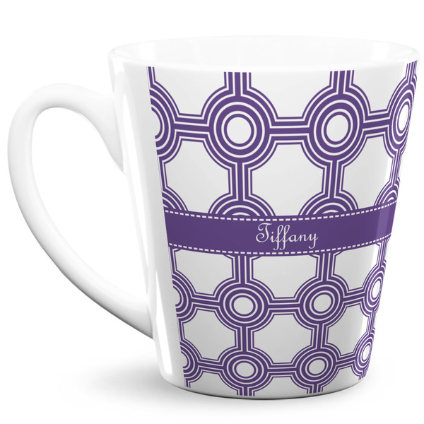 Custom Connected Circles 12 Oz Latte Mug (Personalized)