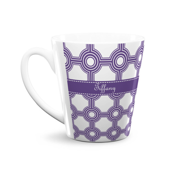 Connected Circles 12 Oz Latte Mug - Front