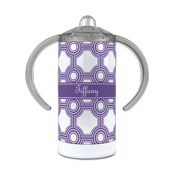 Custom Connected Circles 12 oz Stainless Steel Sippy Cup (Personalized)