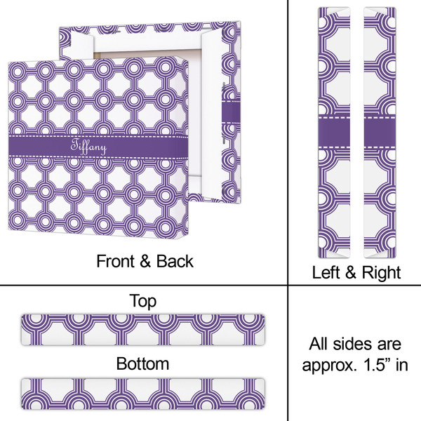 Connected Circles 12x12 - Canvas Print - Approval