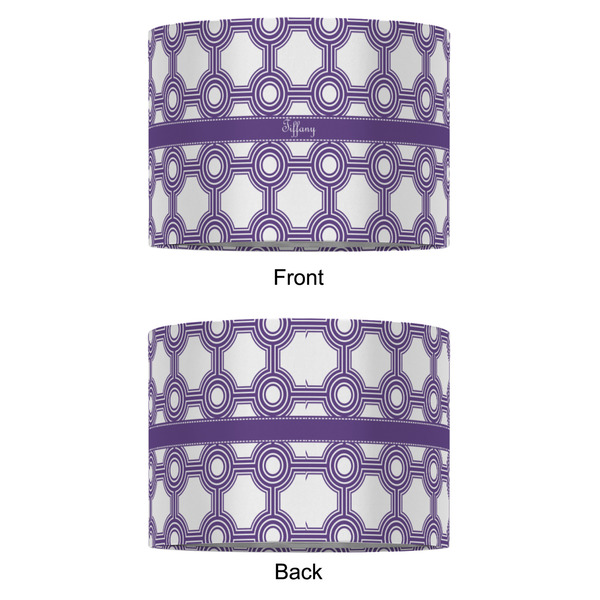 Connected Circles 16" Drum Lampshade - APPROVAL (Fabric)