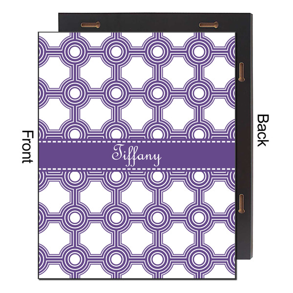 Connected Circles 16x20 Wood Print - Front & Back View