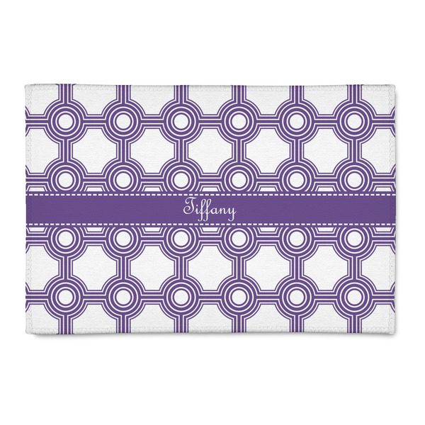 Custom Connected Circles 2' x 3' Indoor Area Rug (Personalized)