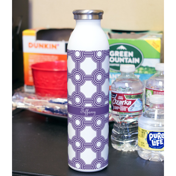 Connected Circles 20oz Water Bottles - Full Print - In Context
