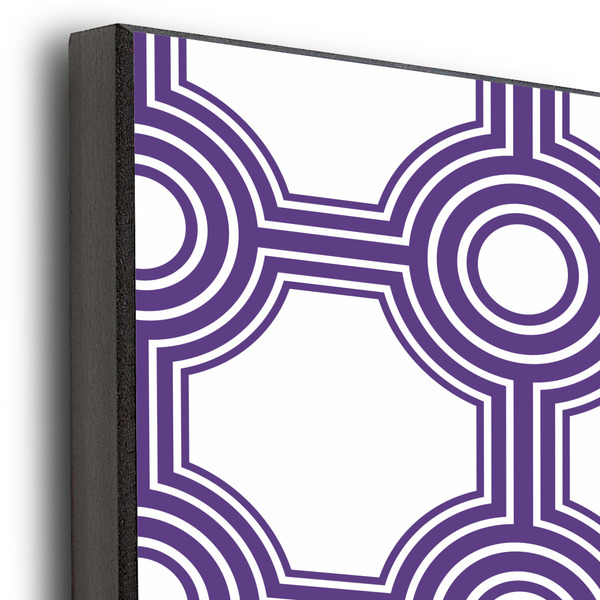 Connected Circles 20x24 Wood Print - Closeup