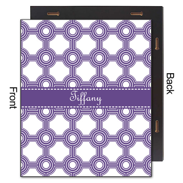 Connected Circles 20x24 Wood Print - Front & Back View