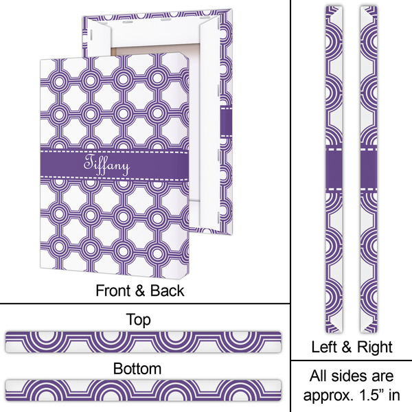 Connected Circles 20x30 - Canvas Print - Approval