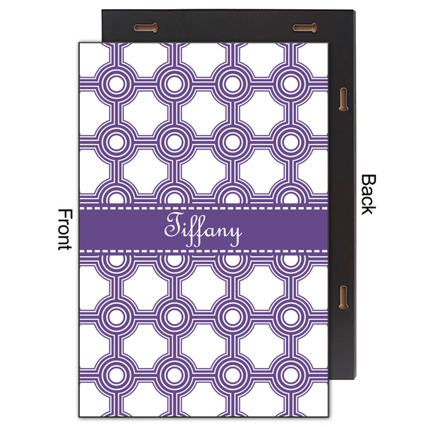 Connected Circles 20x30 Wood Print - Front & Back View