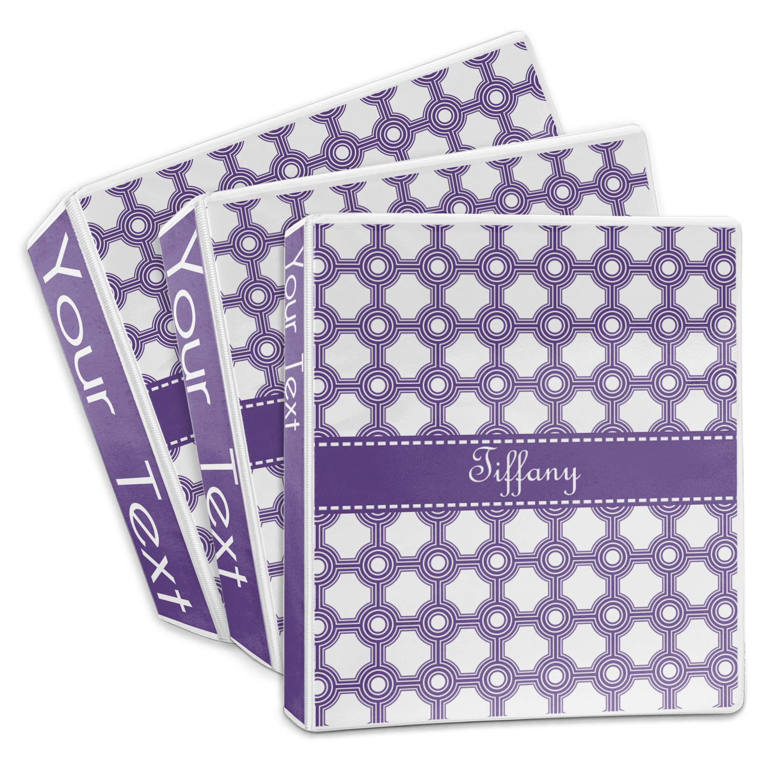 Connected Circles 3Ring Binder 3 inch (Personalized) YouCustomizeIt