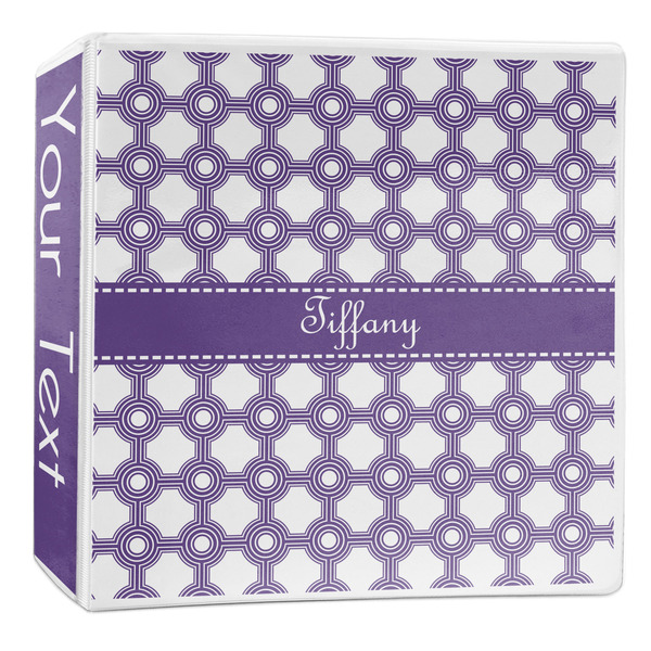 Custom Connected Circles 3-Ring Binder - 2 inch (Personalized)