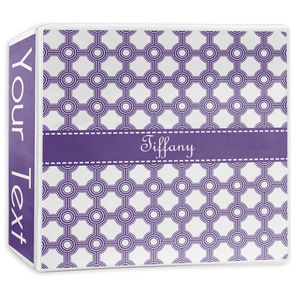 Custom Connected Circles 3-Ring Binder - 3 inch (Personalized)