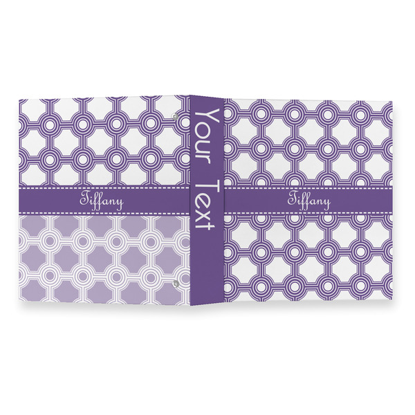 Connected Circles 3 Ring Binders - Full Wrap - 1" - OPEN OUTSIDE