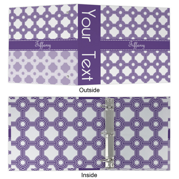 Connected Circles 3 Ring Binders - Full Wrap - 2" - APPROVAL