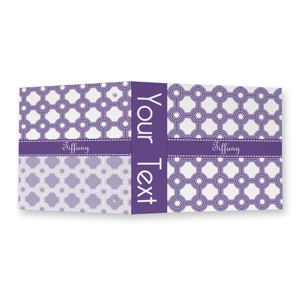 Connected Circles 3 Ring Binders - Full Wrap - 2" - OPEN OUTSIDE