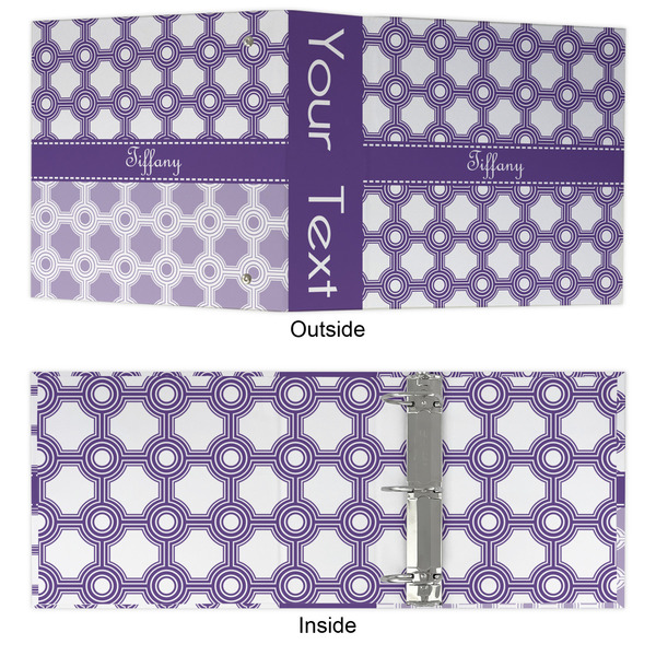 Connected Circles 3 Ring Binders - Full Wrap - 3" - APPROVAL