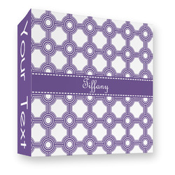 Connected Circles 3 Ring Binder - Full Wrap - 3" (Personalized)