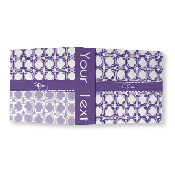 Connected Circles 3 Ring Binders - Full Wrap - 3" - OPEN OUTSIDE