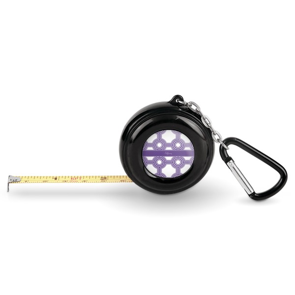 Custom Connected Circles Pocket Tape Measure - 6 Ft w/ Carabiner Clip (Personalized)