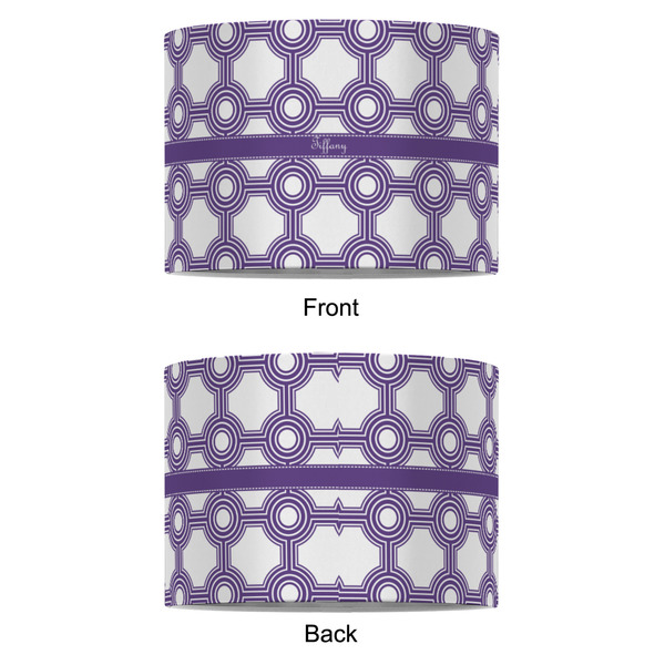 Connected Circles 8" Drum Lampshade - APPROVAL (Fabric)