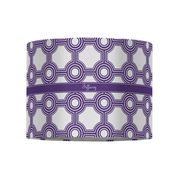 Connected Circles 8" Drum Lampshade - FRONT (Fabric)