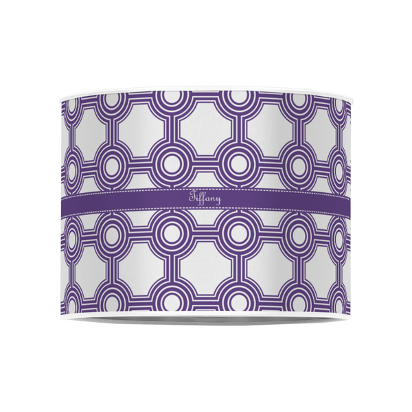 Connected Circles 8" Drum Lampshade - FRONT (Poly Film)