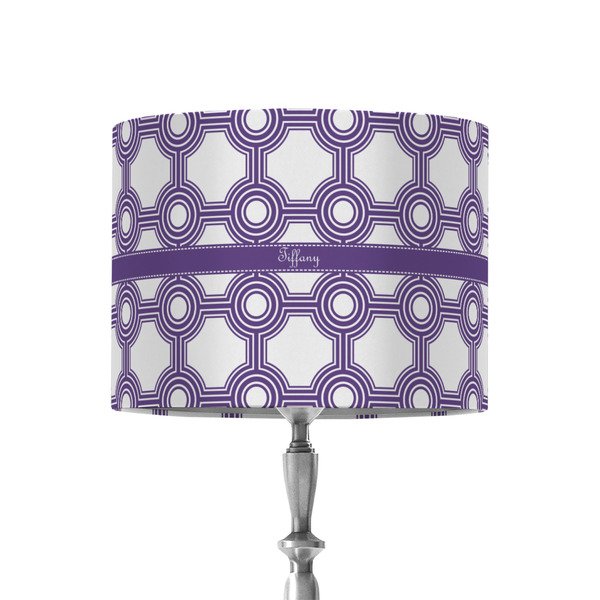 Custom Connected Circles 8" Drum Lamp Shade - Fabric (Personalized)