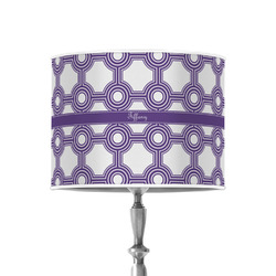Connected Circles 8" Drum Lamp Shade - Poly-film (Personalized)