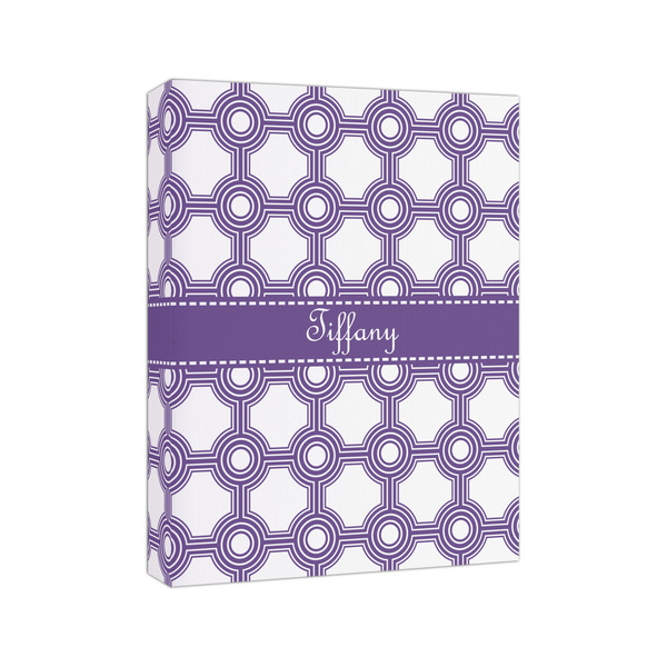 Connected Circles 8x10 - Canvas Print - Angled View