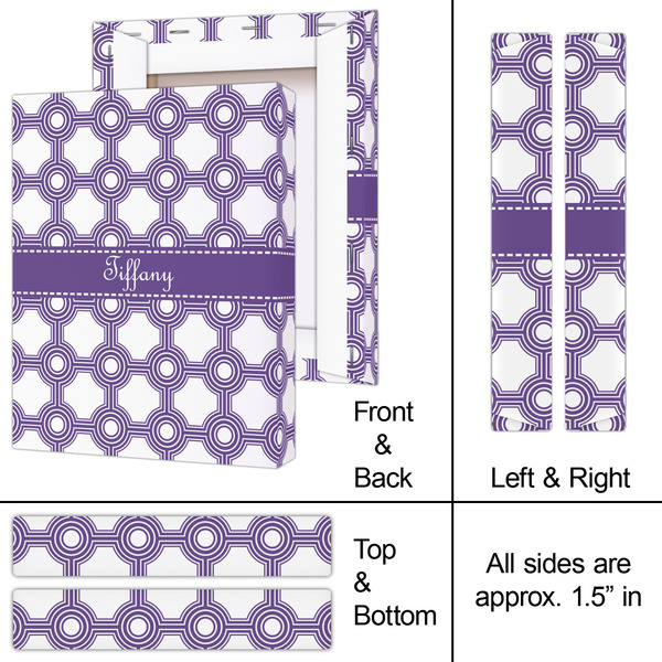 Connected Circles 8x10 - Canvas Print - Approval