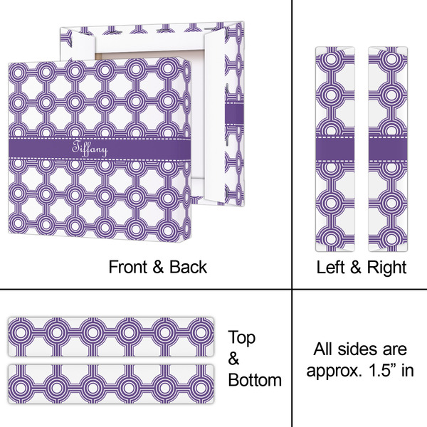 Connected Circles 8x8 - Canvas Print - Approval