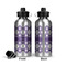Connected Circles Aluminum Water Bottle - Front and Back