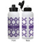 Connected Circles Aluminum Water Bottle - White APPROVAL