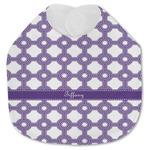 Connected Circles Jersey Knit Baby Bib w/ Name or Text