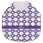 Connected Circles Jersey Knit Baby Bib w/ Name or Text