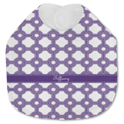 Connected Circles Jersey Knit Baby Bib w/ Name or Text