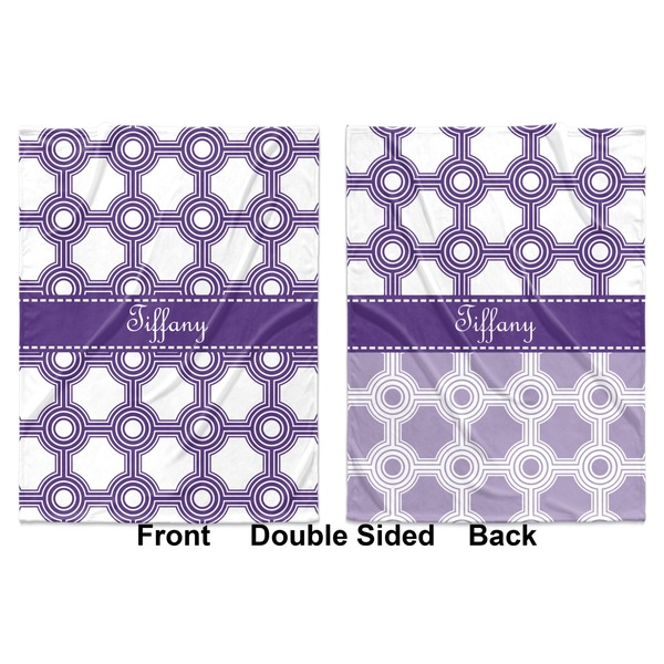 Connected Circles Baby Blanket (Double Sided - Printed Front and Back)