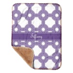 Connected Circles Sherpa Baby Blanket - 30" x 40" w/ Name or Text