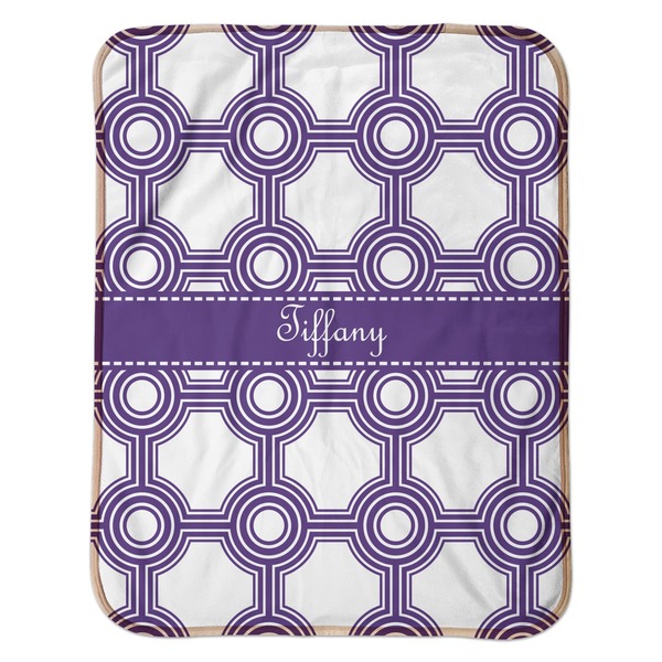 Connected Circles Baby Sherpa Blanket - Flat