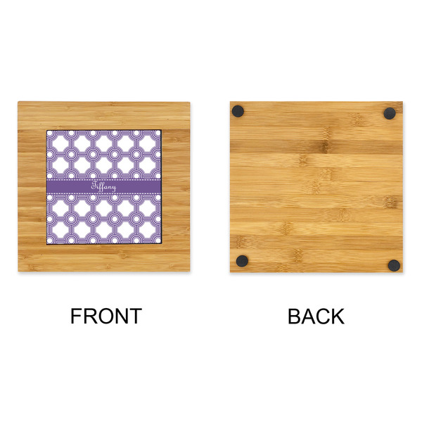 Connected Circles Bamboo Trivet with 6" Tile - APPROVAL