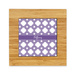 Connected Circles Bamboo Trivet with Ceramic Tile Insert (Personalized)