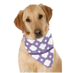 Connected Circles Dog Bandana Scarf w/ Name or Text