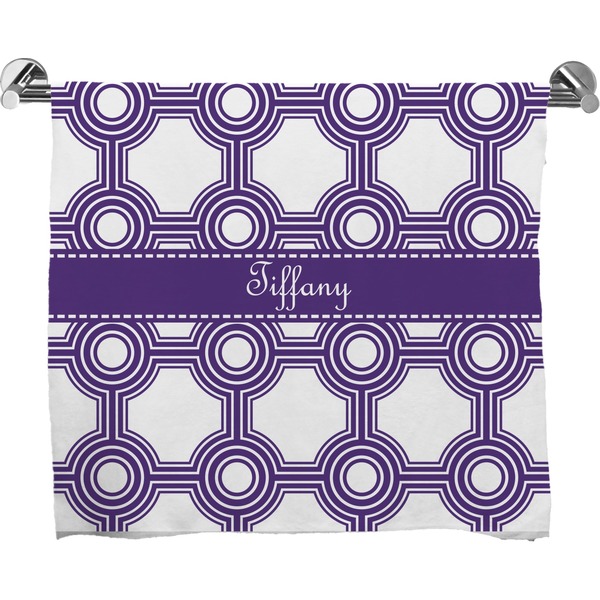 Custom Connected Circles Bath Towel (Personalized)