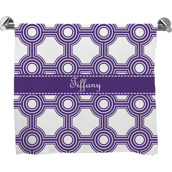 Custom Connected Circles Bath Towel (Personalized)