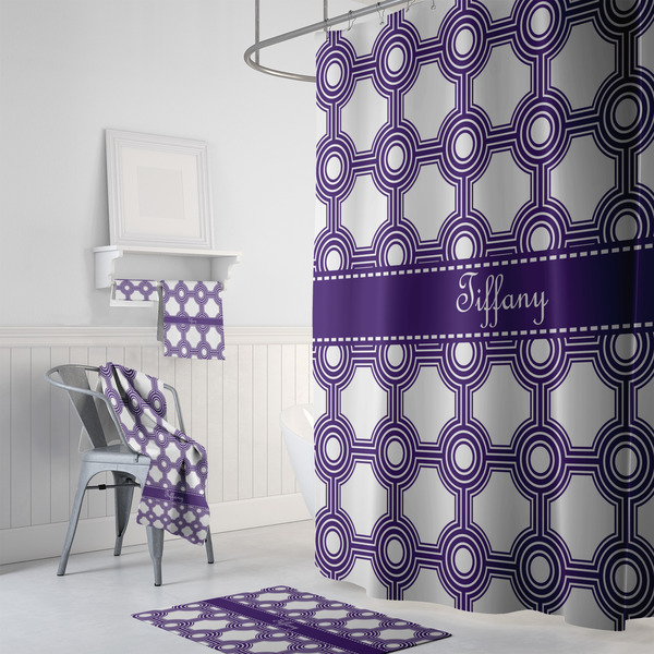 Connected Circles Bath Towel Sets - 3-piece - In Context