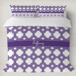 Connected Circles Duvet Cover Set - King (Personalized)