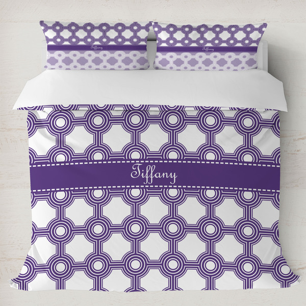 Custom Connected Circles Duvet Cover Set - King (Personalized)