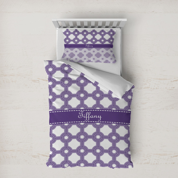 Custom Connected Circles Duvet Cover Set - Twin XL (Personalized)