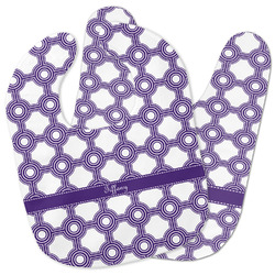Connected Circles Baby Bib w/ Name or Text