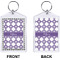 Connected Circles Bling Keychain (Front + Back)